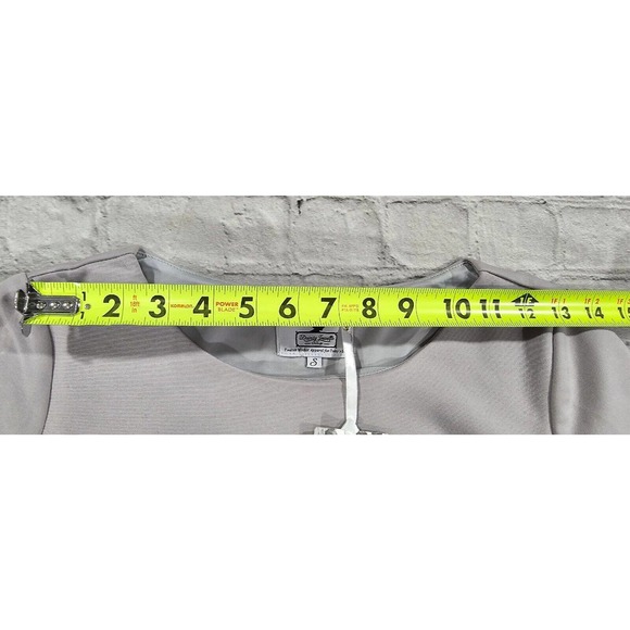 Dainty Jewell's Solid Gray 3/4 Sleeve Maxi Lined Dress WOMENS SIZE SMALL - Picture 8 of 15